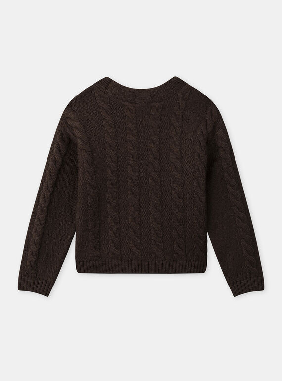 Brown CARDIGAN NLECARETTE / 25H2PFT1CAR816