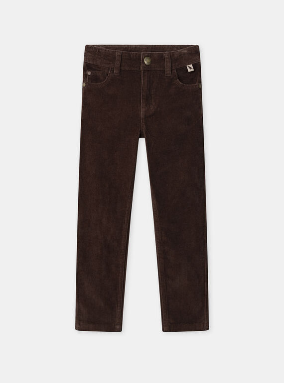 Brown PANTS NLEDUAGE / 25H3PGT1PAN816