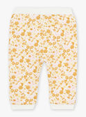 Off white fleece jogging suit with floral print FABRITA / 23E1BF81JGB001