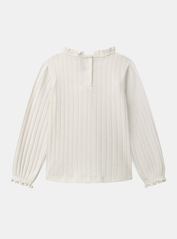 Beige TEE SHIRT LS NLEJERETTE / 25H2PFT3TMLI814