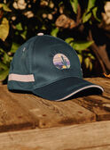 Blue and lilac cap with desert pattern FLACAPAGE / 23E4PGO1CHA714