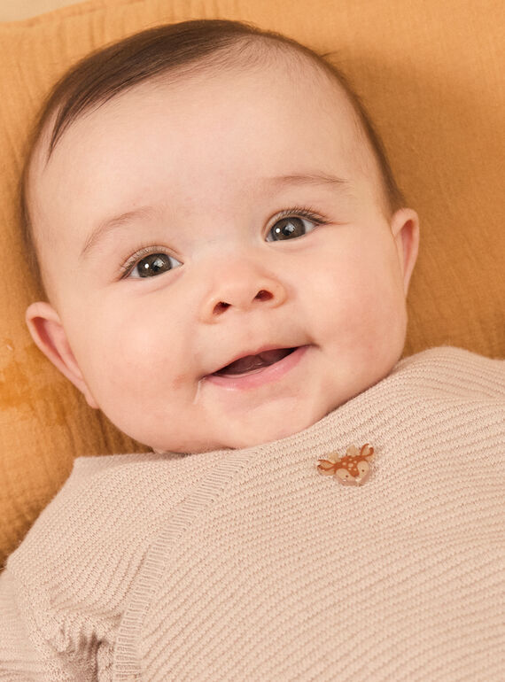 Beige KNITTED BABY CARDIGAN NONCE / 25H0NM21BTRI814