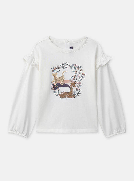 Off white TEE SHIRT LS NRATETTE / 25H2PFV1TML009