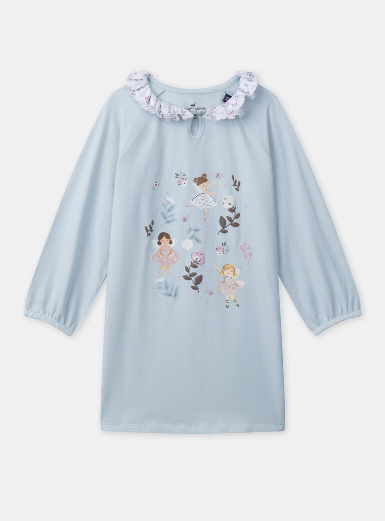 Blue sky NIGHT DRESS NUIZETTE / 25H5PFB1CHN020