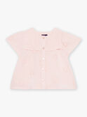 Nude double cotton gauze blouse FAURSULA / 23E1BFP1CHED319