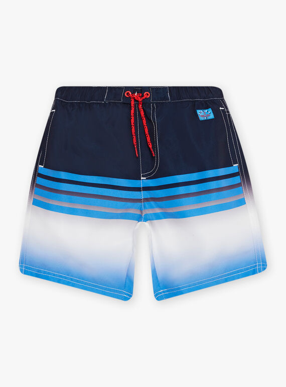 Blue striped swim shorts child boy CYMAILLAGE / 22E4PGO3MAI622