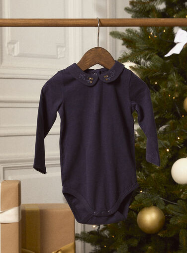 Blue BODYSUIT LATERRY / 24H1BFT1BODC243