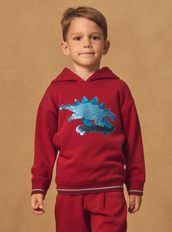 Dark red SWEAT SHIRT NMESKAGE / 25H3PGI1SWE504