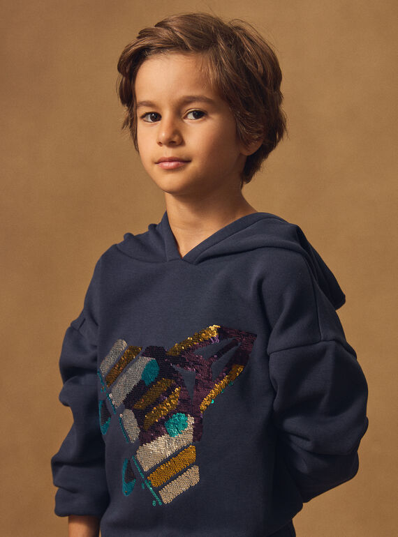 Navy SWEAT SHIRT NMECOLAGE / 25H3PGI2SWE070