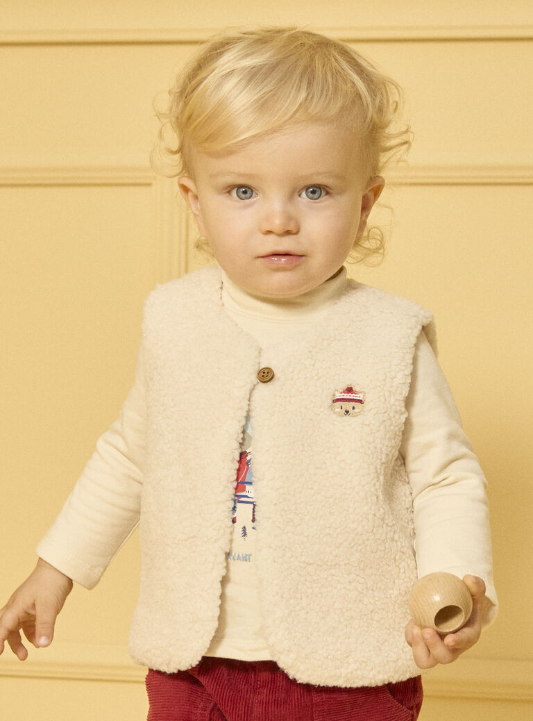 Off white CARDIGAN WHITHOUT SLEEVES LASOL / 24H1BGR1CSMA001