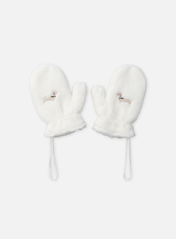 Off white GLOVES & MITTENS NIOMETTE / 25H4PFG1GAN009
