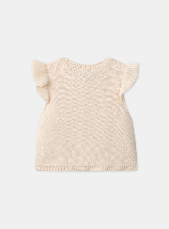 Off white CARDIGAN WHITHOUT SLEEVES LAPAULINE / 24H1BFR1CSM001