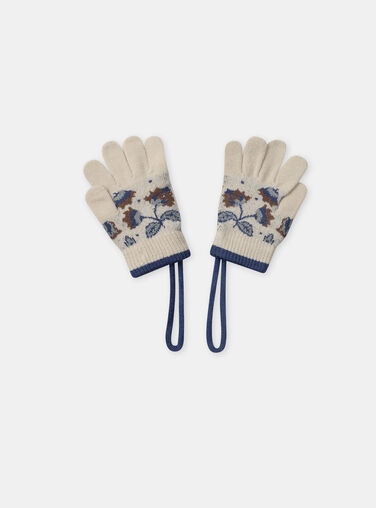 White GLOVES & MITTENS NIOMANETTE / 25H4PFG2GANA016