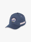 Blue and lilac cap with desert pattern FLACAPAGE / 23E4PGO1CHA714