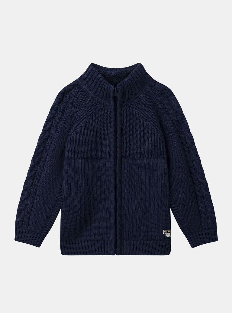 Navy KIDS CARDIGAN NLOCABAGE / 25H3PGW1GIL070
