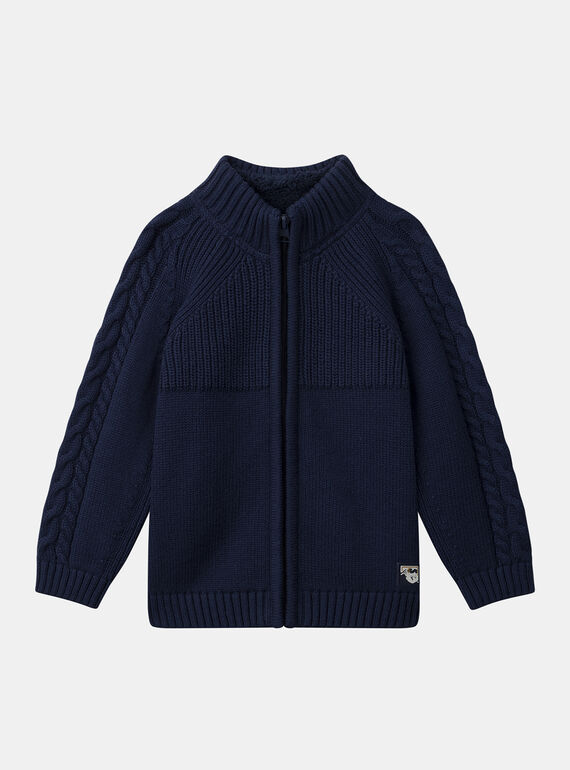 Navy KIDS CARDIGAN NLOCABAGE / 25H3PGW1GIL070