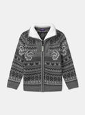 Grey KIDS CARDIGAN LADJACAGE / 24H3PGQ2GILJ922