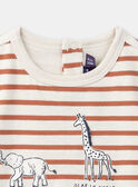 Striped bodysuit T-shirt KAMALO / 24E1BGE2BOD632