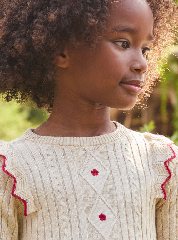 Heathered off white DRESS LALORETTE / 24H2PFR3ROB006