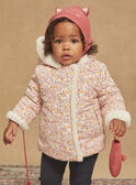 Reversible ecru and pink hooded coat GIDENISE / 23H1BF52MAN001