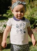 Flower embroidered T-shirt body FANELLY / 23E1BFN1BOD001