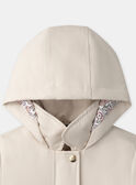Light beige RAINCOAT NINOLETTE / 25H2PFE2IMP801