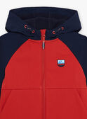 Red hooded Jacket FRAPOLAGE / 23E3PG52BLO713