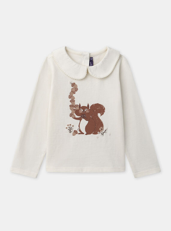 Ivory TEE SHIRT LS NLEGLANETTE / 25H2PFT1TML005