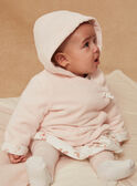 Pale pink velvet hoodie GONINE / 23H0CFB1VES301