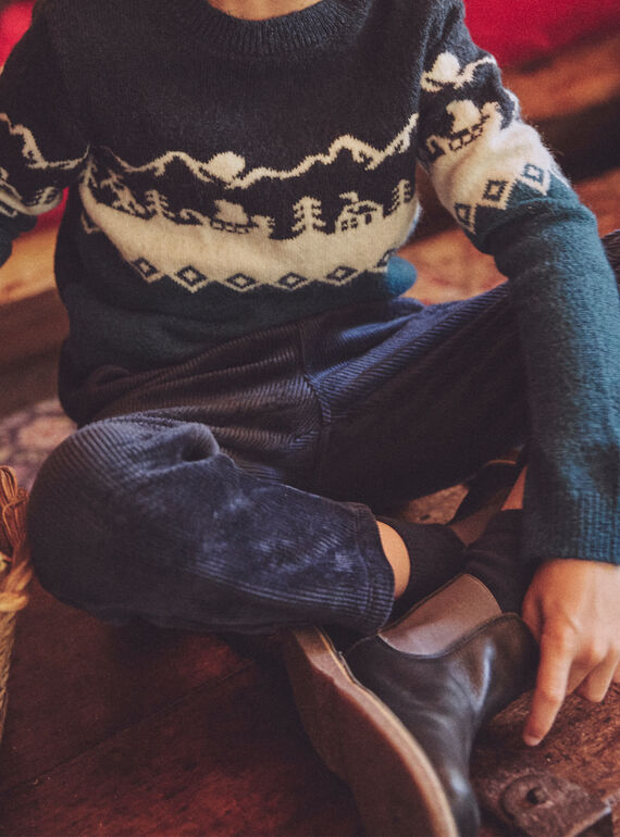 Navy COMFORT PANTS NLUSOFAGE / 25H3PGX1CFP705