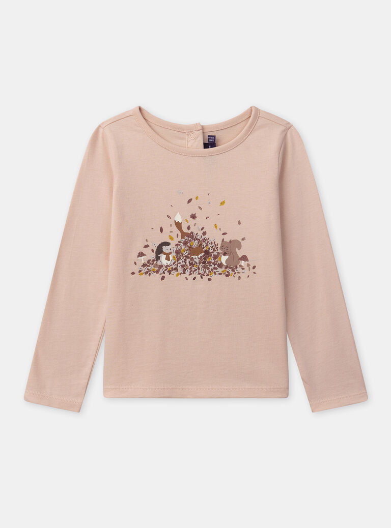 Pink TEE SHIRT LS NLEPILETTE / 25H2PFT2TMLD327