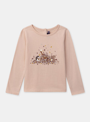 Pink TEE SHIRT LS NLEPILETTE / 25H2PFT2TMLD327