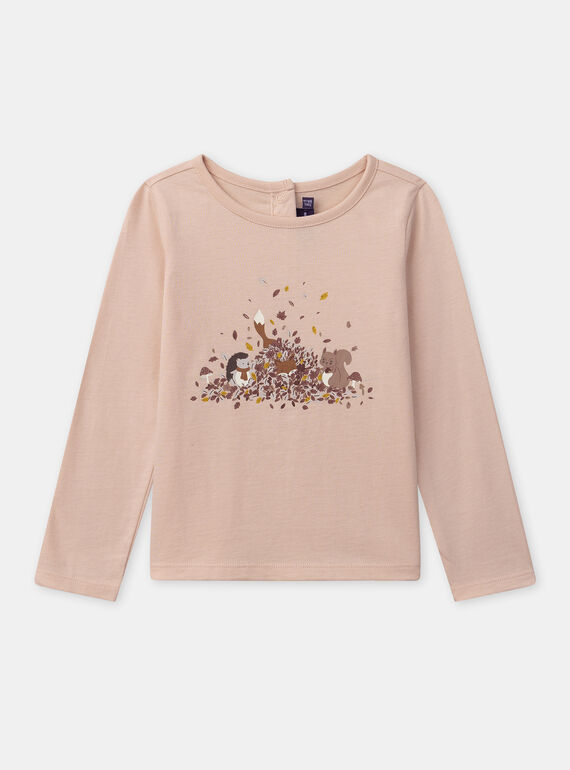 Pink TEE SHIRT LS NLEPILETTE / 25H2PFT2TMLD327