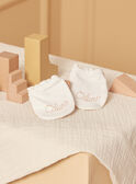 Off white NEWBORN MITTENS LOU / 24H0AM11MFN001