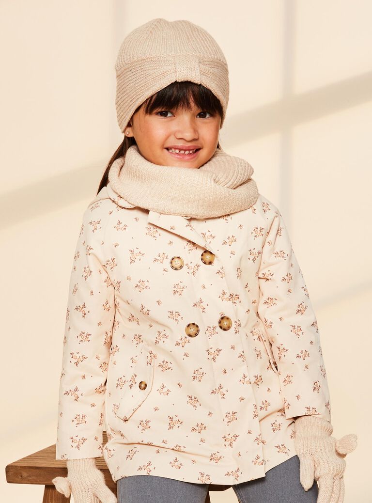 Beige knitted snood FRASNOETTE / 23E4PF51SNO808