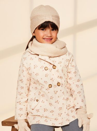 Beige knitted snood FRASNOETTE / 23E4PF51SNO808