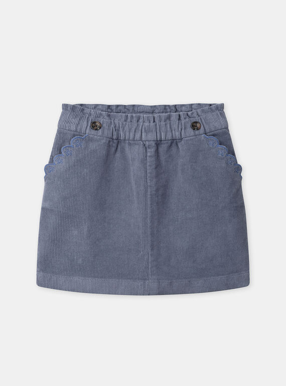 Greyish blue SKIRT NLOJUETTE / 25H2PFW1JUP205