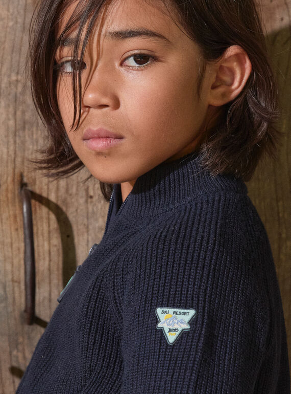 Navy KIDS CARDIGAN LALOSTAGE / 24H3PGS1GIL070