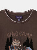 Brown TEE SHIRT LS NLEDINAGE / 25H3PGT1TML816