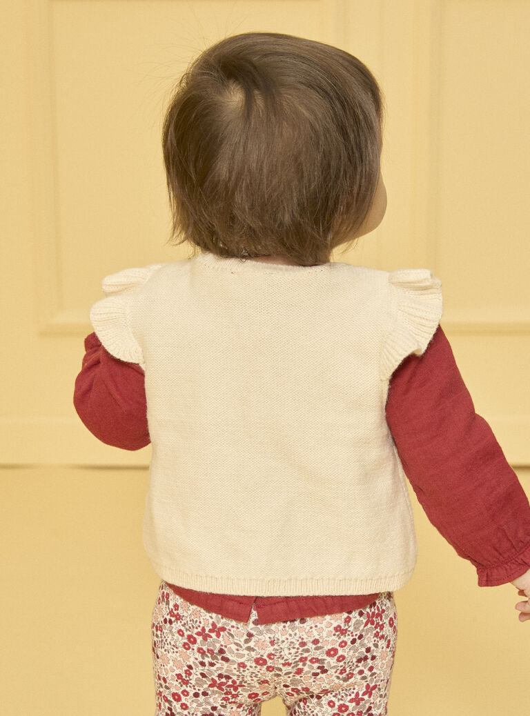 Off white CARDIGAN WHITHOUT SLEEVES LAPAULINE / 24H1BFR1CSM001