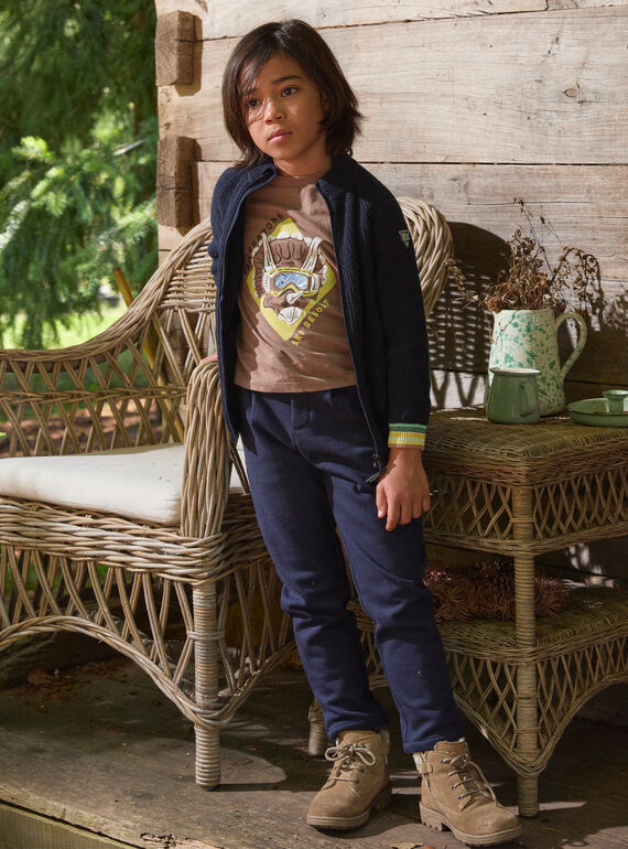 Navy KIDS CARDIGAN LALOSTAGE / 24H3PGS1GIL070