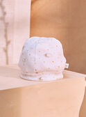 White NEWBORN BEANY KORS / 24E0AM11BNA000