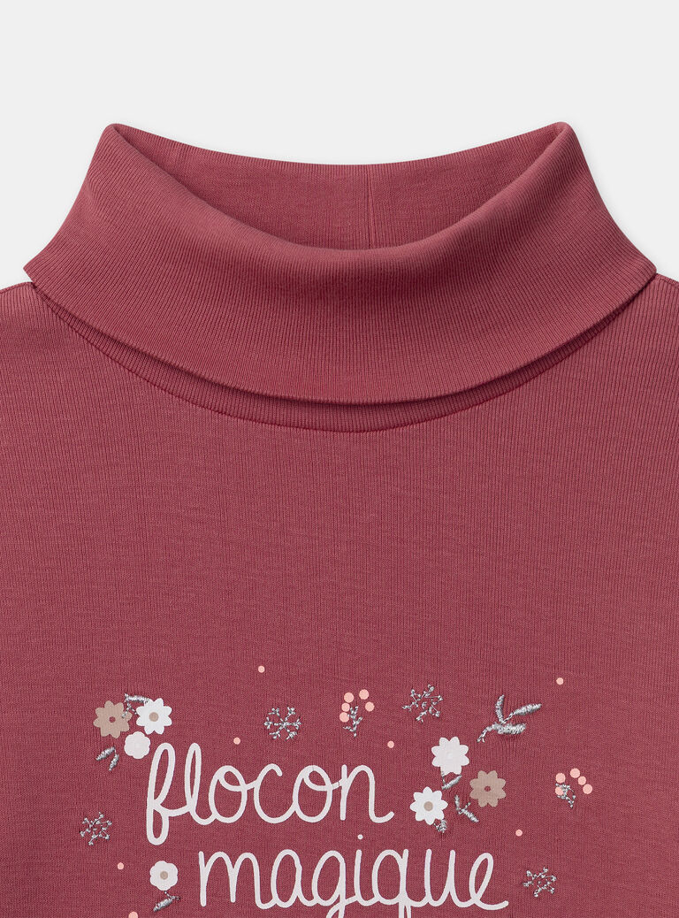 Strawberry rose TURTLE NECK NRAPOLETTE / 25H2PFV1SPL308