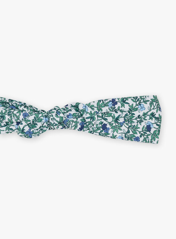 Floral print poplin headband FUBANETTE / 23E4PFC2BAN001