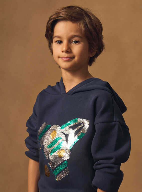 Navy SWEAT SHIRT NMECOLAGE / 25H3PGI2SWE070