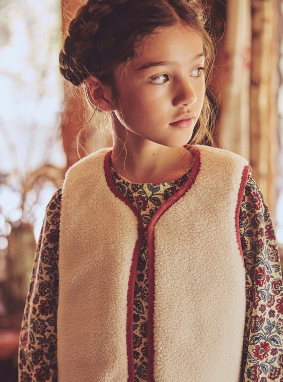 Red CARDIGAN WHITHOUT SLEEVES NLUMUETTE / 25H2PFX1CSM506