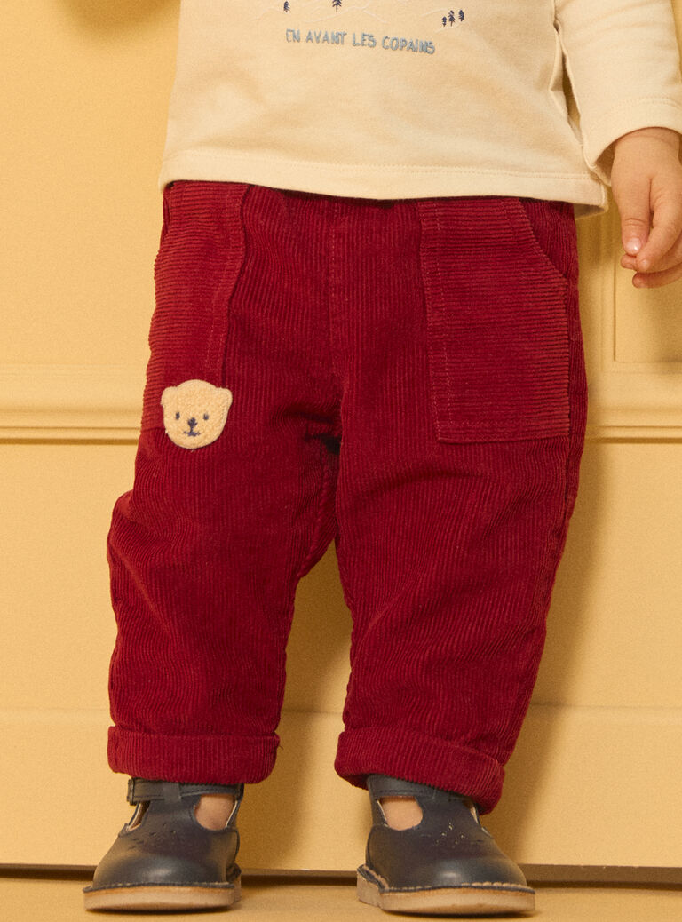 Burgundy PANTS LASAM / 24H1BGR1PAN501