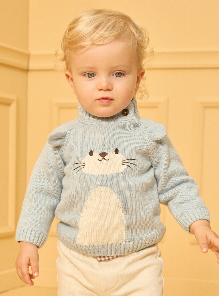 Blue sky PULLOVER LAUFFE / 24H1BGS1PUL020