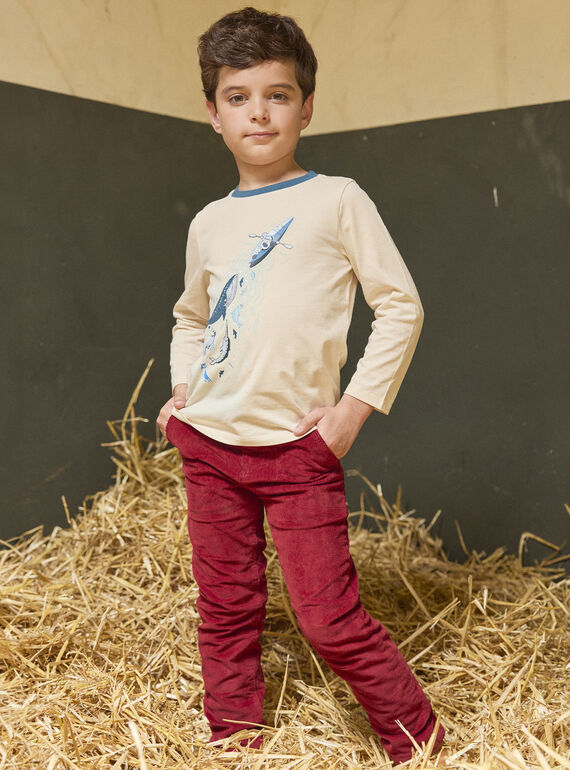 Off white TEE SHIRT LS LARICHAGE / 24H3PGR1TMLA001