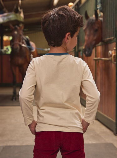 Off white TEE SHIRT LS LARICHAGE / 24H3PGR1TMLA001